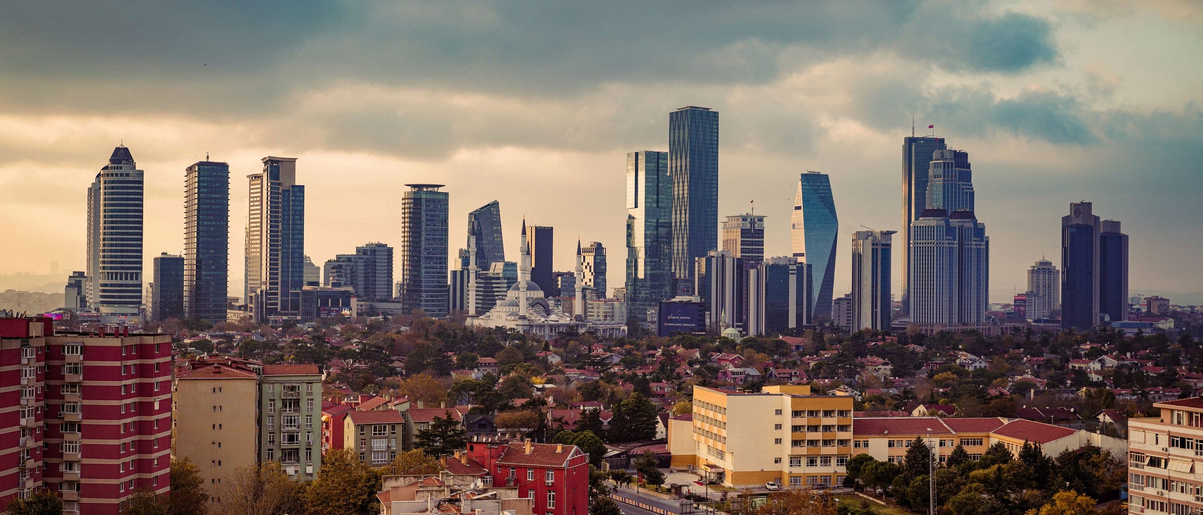 İstanbul iş merkezleri silueti
